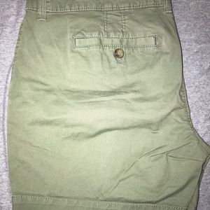 Olive green shorts